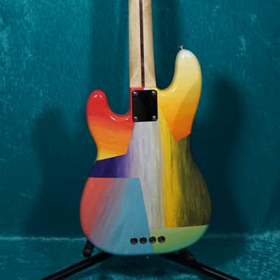 Fender Precision Bass Short Scale Mini vintage 2003 Hand Painted made in Mexico Mexican MIM P image 2