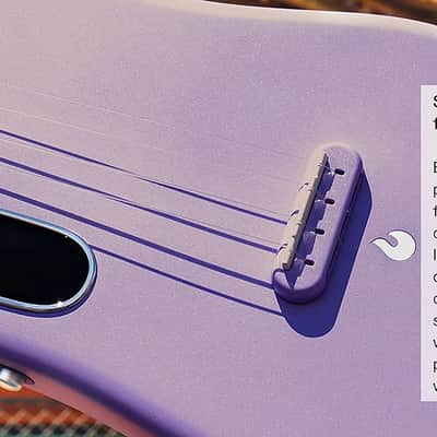 2022 Lava - Carbon Fiber Electric Ukulele - 26" Sparkle Purple image 4