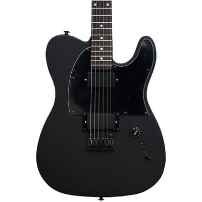 Dynacaster BT-1 Super Tele Humbuckers w/ Preamp Electric Guitar Satin Black image 1