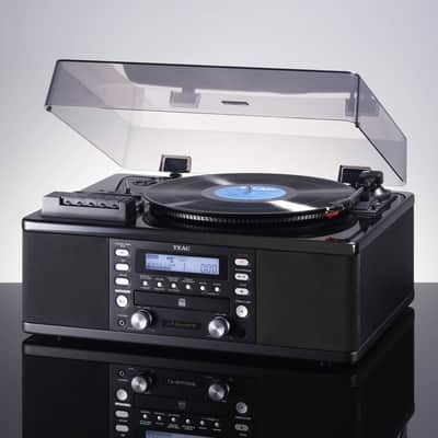 TEAC - LP-R660USB-PB - CD Record with Cassette Player and Turntable - Piano Black image 3