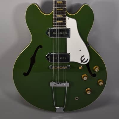 1966 Epiphone Casino Olive Drab Hollowbody Refin w/Bag image 1