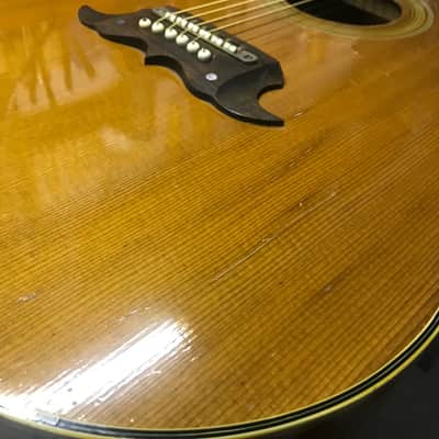 TERADA FW504 acoustic guitar from the 70's MIJ Made in Japan Gibson Dove Copy + Case image 8