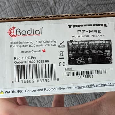 Radial Tonebone PZ-PRE Acoustic Preamp/DI Box/EQ image 6