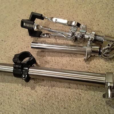 (Very Rare) Vintage Tama Titan Adjustable Telescoping Legless Rack Snare Mount with Mounting Clamp & Memory Lock Included image 1