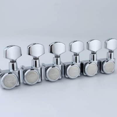 6 Premium In-line Locking Guitar Tuners Machine Head for electric and Acoustic guitars Complete Set image 6