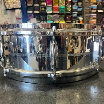 Gretsch Model 4160 Snare Drum Chrome Over Brass 14"x6" image 4