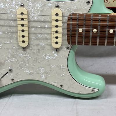 Fender USA Jeff Beck Stratocaster Guitar with Case 2015 - Surf Green / Rosewood fingerboard image 6