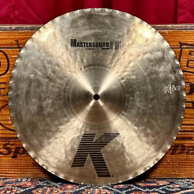14" Zildjian K Mastersound Hi-Hat Cymbal Pair 1226g/1418g *Video* image 8