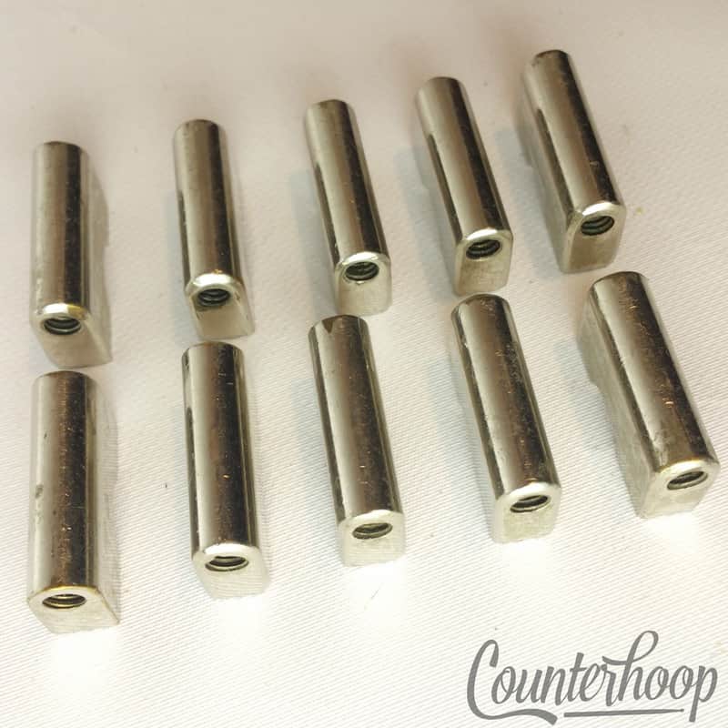 *Early American 10x Lugs 7/8" Nickel Vintage 30s USA Unique Project Hardware* image 1