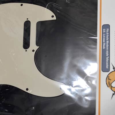Faux White Leather Textured Pickguard - Fits Fender Telecaster Single Pickup USA image 5