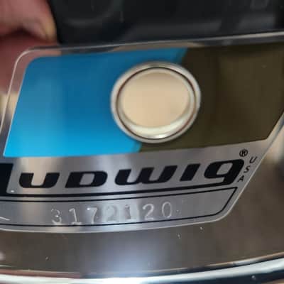 Ludwig LM402 Blue/Olive Badge 6.5x14" Supraphonic 10-Lug Aluminum Snare Drum | NEW Authorized Dealer image 3