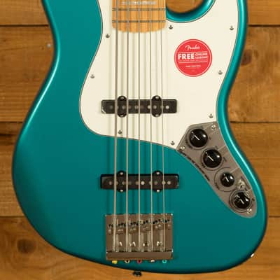 Squier Classic Vibe Active 70s Jazz Bass V - Maple - Ocean Turquoise - 5-String image 1