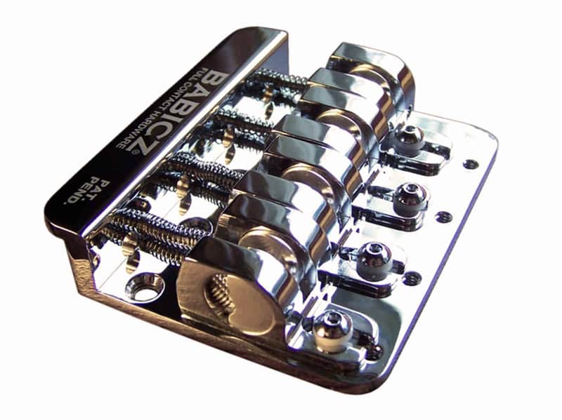 Babicz FCH-4 Bass Bridge, Original Series, 5 Hole Mount - Nickel---nickel image 1