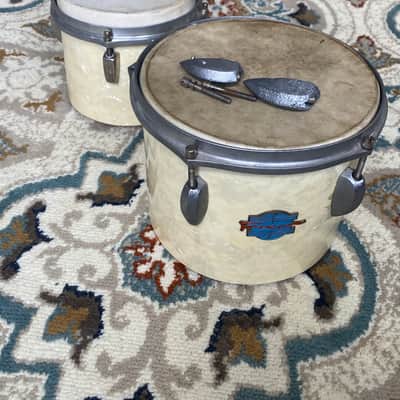 Trixon Bongos - White Marine Pearl - 6” and 8” image 1