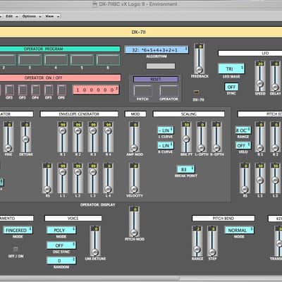 VIRTUAL Yamaha DX-7 / DX-7II editor / programmer (6-Op FM) - LOGIC v4 - X image 5