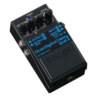 BOSS SDE-3 Dual Digital Delay Compact Guitar Effects Pedal with Vintage Digital Delay Tones and Offset Control for Doubled and Time Dual Delays (Black) image 2