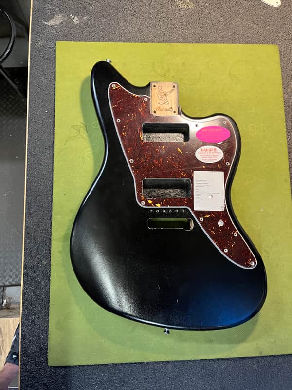 Warmoth Jazzmaster P90 Body 2020s - Black image 1