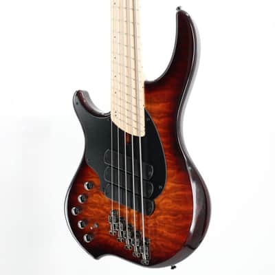 Dingwall Left-Handed Combustion 3X 5-String Multi-Scale Bass - 3-Pickup Quilt Top Vintageburst w/Maple Fretboard image 4