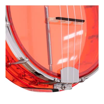 Gold Tone Little Gem: See-Through Banjo-Ukuleles with Gig Bag (Ruby) image 3