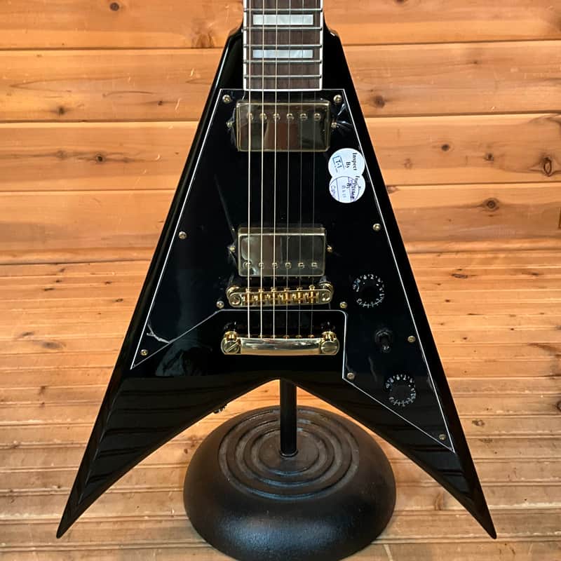 Jackson X-Series Signature Scott Ian King V KVXT Electric Guitar - Gloss Black image 1