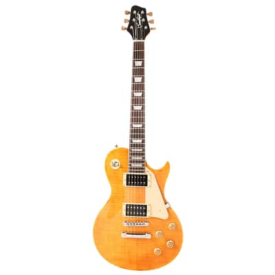 Sawtooth Heritage Series Flame Maple Top Electric Guitar, Tuscan Flame image 1