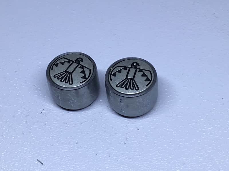 Thundrer bird silver guitar knobs. image 1