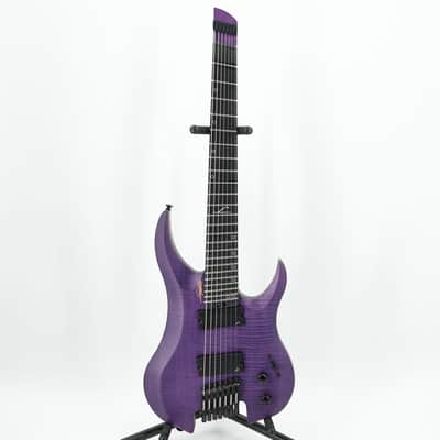 Legator Ghost G7FSS 7-String Headless Multiscale Guitar - Satin FM Purple image 4
