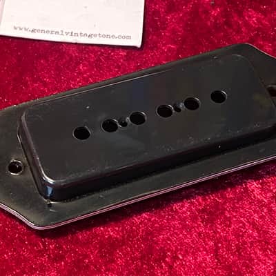 General Vintage Tone P90 conversion for Dog ear / p90 Jazz rings custom made  Black 5 ply image 1