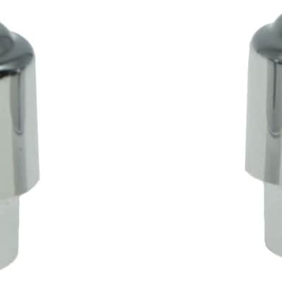 Pack of 2 Plastic Chrome Guitar Barrel Switch Tip 3 Way Pickup Selector Switch Knobs for  Tele/Telecaster image 1