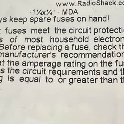 Radio Shack 1A 250V time delay Ceramic Fuse 2023 - Package of 2 new (sealed) image 2