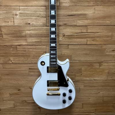 Epiphone Les Paul Custom "Inspired by Gibson Custom" Guitar 2024 - Alpine White 8lbs 5oz w/Hard Case. New! image 4