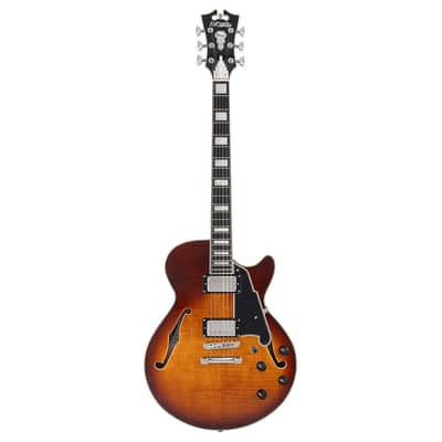 D'Angelico Premier SS Electric Guitar w/Gig Bag - Dark Iced Tea Burst - B-Stock image 2