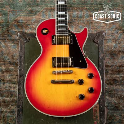 1991 Burny RLC-70 Les Paul Custom Cherry Burst made in Japan image 5