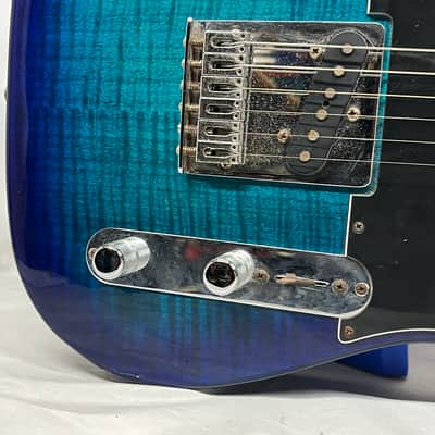 Fender Limited Edition Player Telecaster Plus Top Electric Guitar MIM - Made in Mexico - Blue Burst image 5