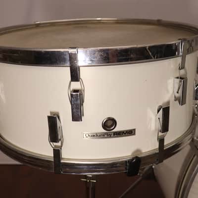 Remo Quadra PST 5pc Drum Set Kit White 22/16/14/13/12" image 17
