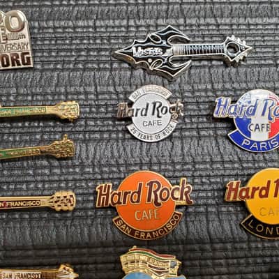Hard Rock Cafe Hard Rock Guitar Pins image 2