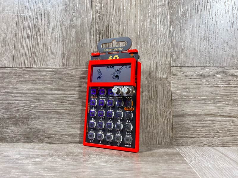 Ultra Minimal Case & LCD Protector for Teenage Engineering Pocket Operators - color RED - by KZcraftworks USA image 1