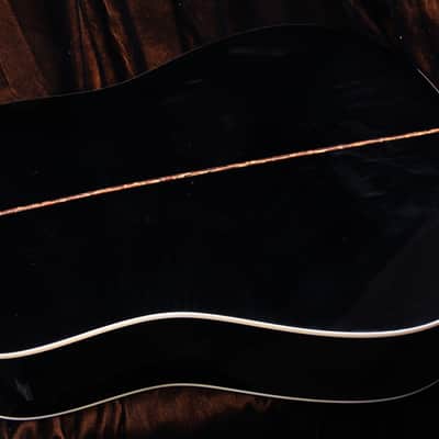 Barcelona Hancrafted Acoustic Guitar- Black Finish with Case image 7