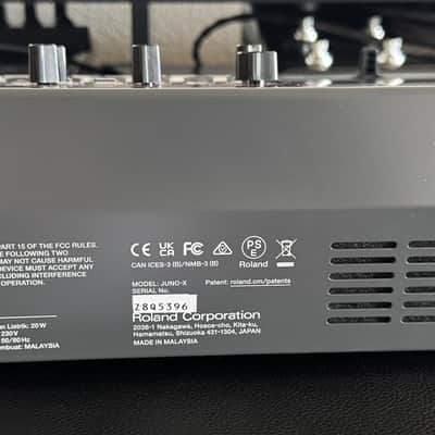 Roland Juno-X 61-Key Programmable Polyphonic Synthesizer 2022 - Present - Black image 3