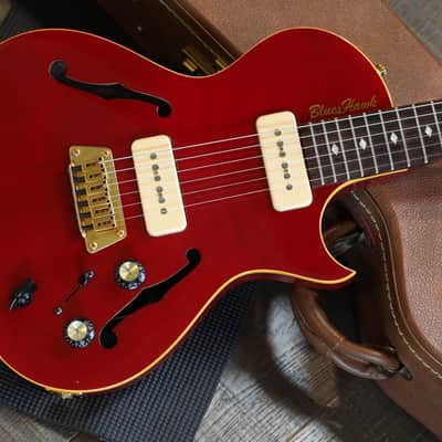 1997 Gibson Blueshawk Semi-Hollow Electric Guitar Cherry Red + OHSC image 2