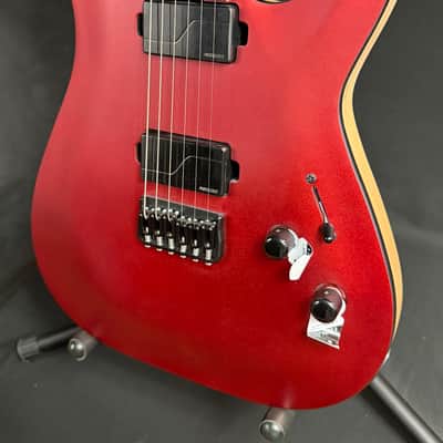 Schecter C-1 SLS Custom Electric Guitar Racing Red Finish w/ Fishman Fluence image 4
