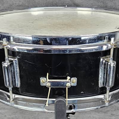 Rogers Luxor 14x5 Snare Drum 1960s - Jet Black Pearl image 6