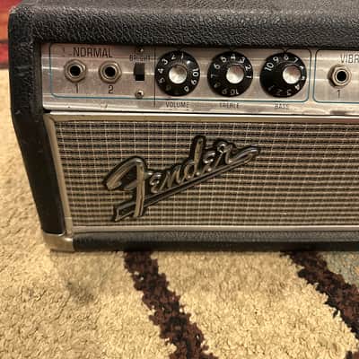 Fender Bandmaster "Drip Edge" 50-Watt 2-Channel Guitar Amp Head 1968 - 1969 Silverface image 3