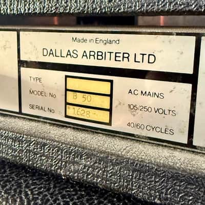 Sound City 50 PLUS 1970’s - Dallas Arbiter original vintage UK England tube amplifier partridge image 6