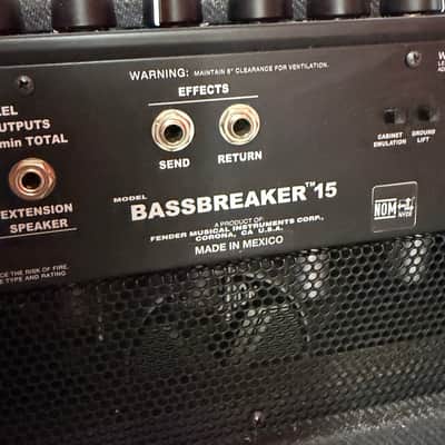 Fender Bassbreaker 15 15-Watt 1x12" Guitar Combo 2016 - 2024 - Gray Tweed image 11
