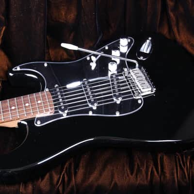 2004 Squier by Fender Stratocaster Standard -Black with | Reverb