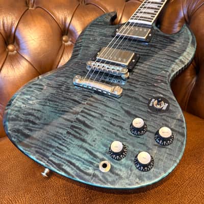 2024 Gibson Custom Shop Made to Measure SG Custom Handpicked Top - Nordic Blue image 2