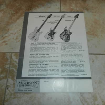 Vintage 1960's Hagstrom Slim Line Guitars-Basses Catalog! Rare, Original! Impala, Condor, F-200! image 6