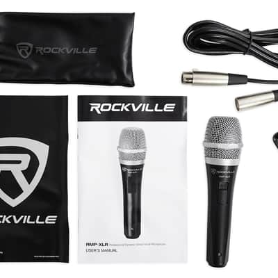 Rockville RMP-XLR Dynamic Cardioid Professional Microphone W/10' XLR Cable + Clip image 8