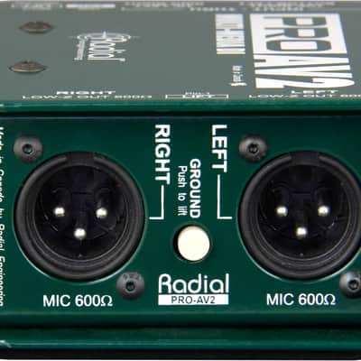 Radial ProAV2 2-channel Passive A/V Direct Box image 2